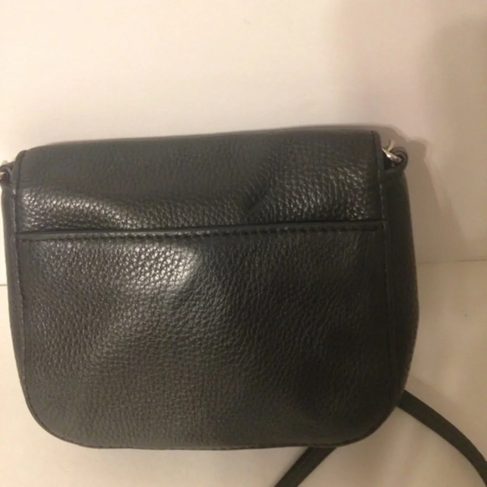 Michael Kors black leather crossbody bag